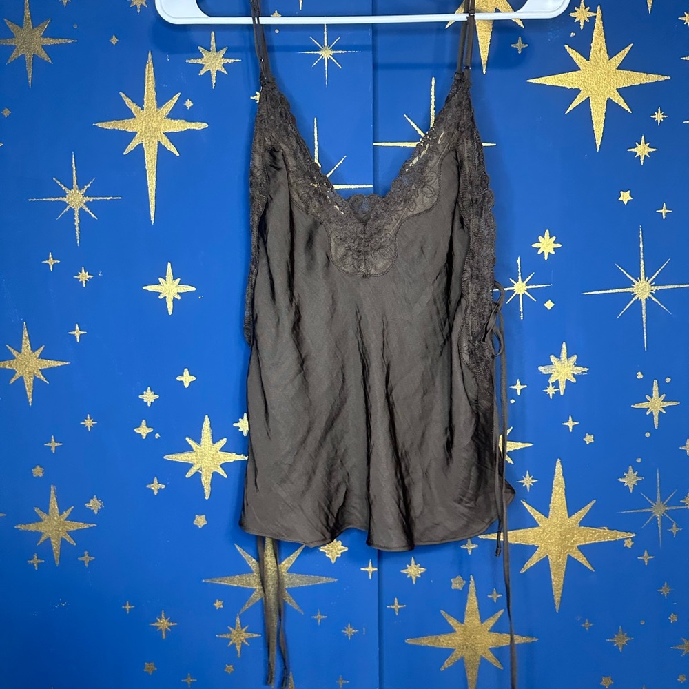 NWT Someone Like You Crop Camisole in Chocolate Brown - Picture 8 of 8